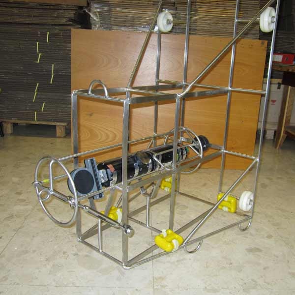 Seawall inspection frame