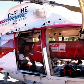 On board helicopter